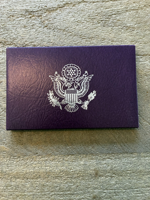 1991 - S United States Proof Set US Mint Original Government Packaging Box & COA