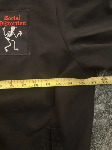 Social Distortion Jacket Embroidered Rockabilly Custom Old Navy Bomber Patch image 6