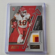Panini 2022 Playbook Next Up Pacheco Rookie Patch Prime 7/10 Chiefs NU-11 🔥