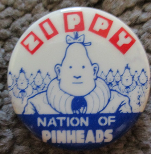 "Zippy Nation of Pinheads" Vintage 1982 Pin Button--Bill Griffith, Artist