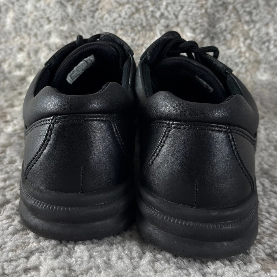 Zapatos Oxford Hush Puppies Talla 8.5 EW Cuero Gus Negros Con Cordones para Caminar Foto 4 de 4