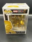 Funko Pop! Captain America #377 Gold Chrome Marvel Studios First 10 Years
