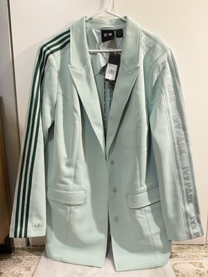 adidas x IVY PARK Women's Mint Green Track Jacket L Collared Button Front