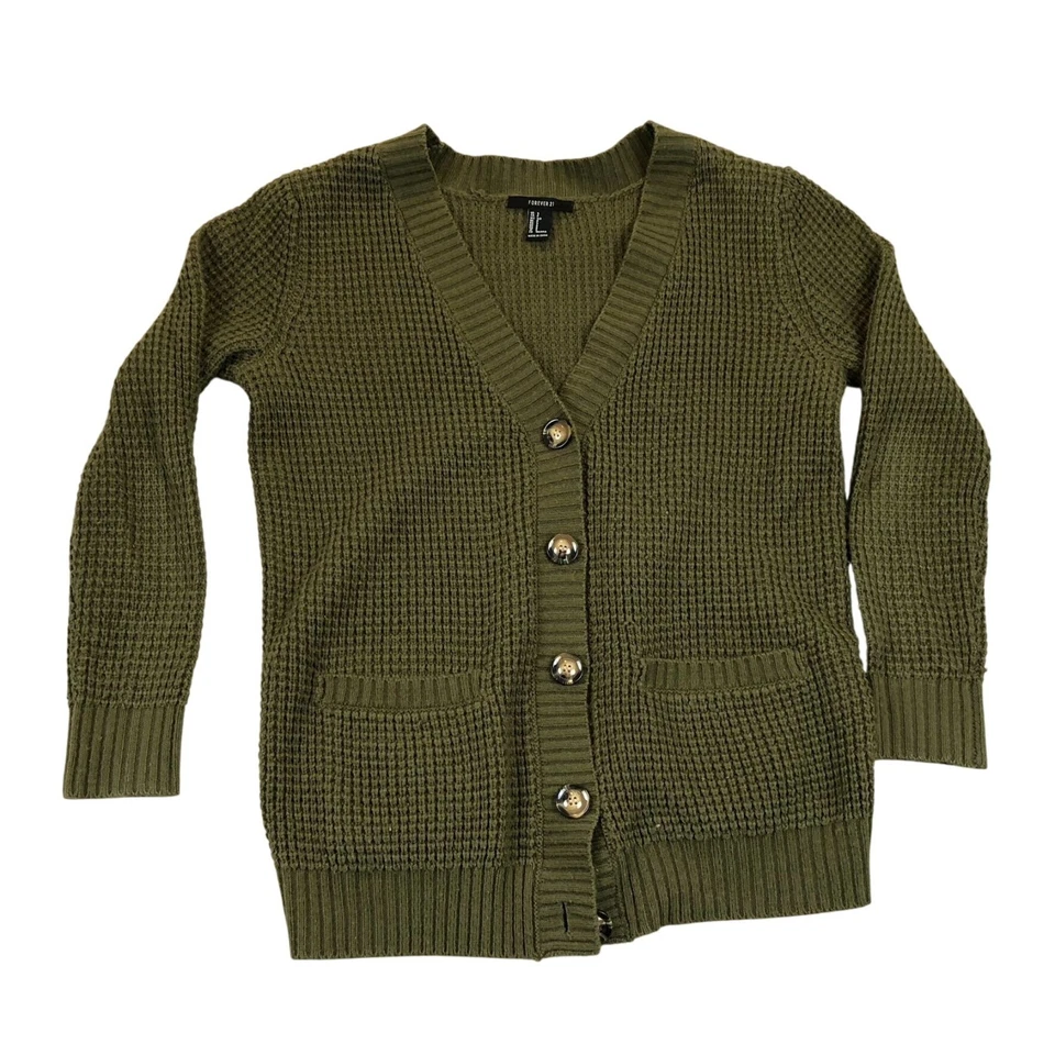 Forever 21 Coldcreek Water Mujer Cárdigan Suéter Lote de 2 Pequeño Tejido Acogedor Foto 4 de 4