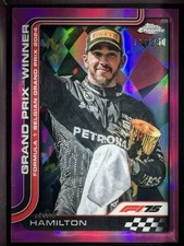 2025 Topps Chrome F1 Lewis Hamilton Pink Refractor Grand Prix Winners #/250