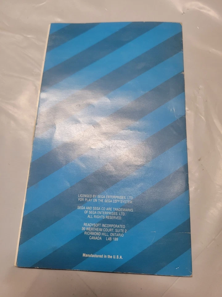 Dragon's Lair Sega CD Instruction Manual Only [Dragons Dragon] - Image 3 of 3