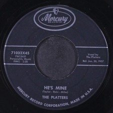 PLATTERS: i'm sorry / he's mine MERCURY 7" Single 45 RPM