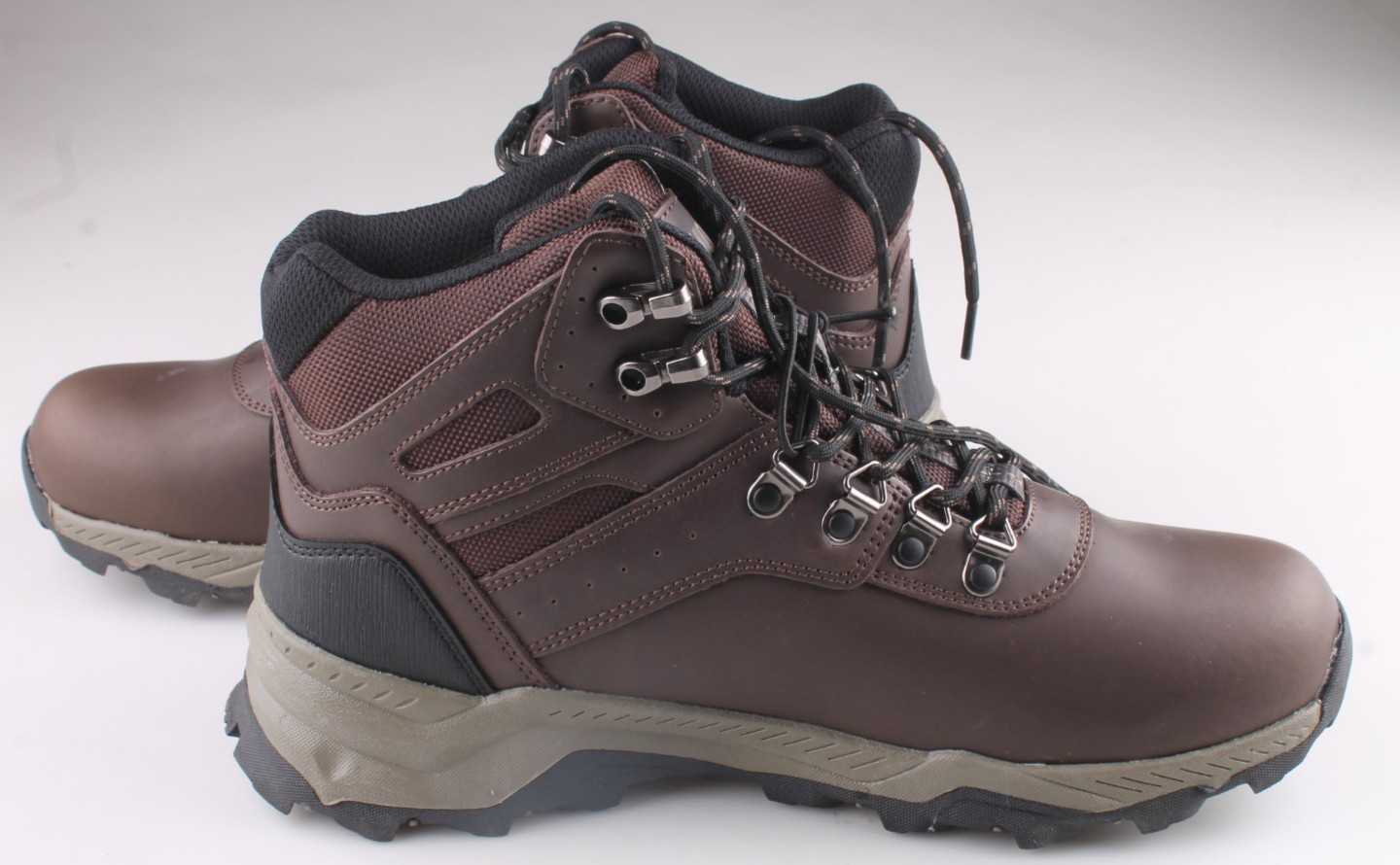 Men's Khombu Kenny Waterproof Hiking Boots Size 10 Brown Leather image 4
