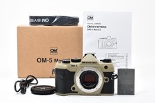 Olympus OM-5 Mark II Mirrorless Camera Body Sand Beige Used 1200 Shutter Count J