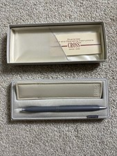 Bolígrafo de colección años 80 Cross Classic Century para damas gris mate 2142 caja grabada