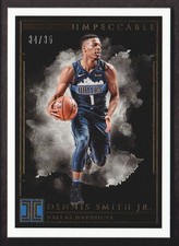 2018-19 Panini Impeccable Basketball Gold #65 Dennis Smith Jr. /35