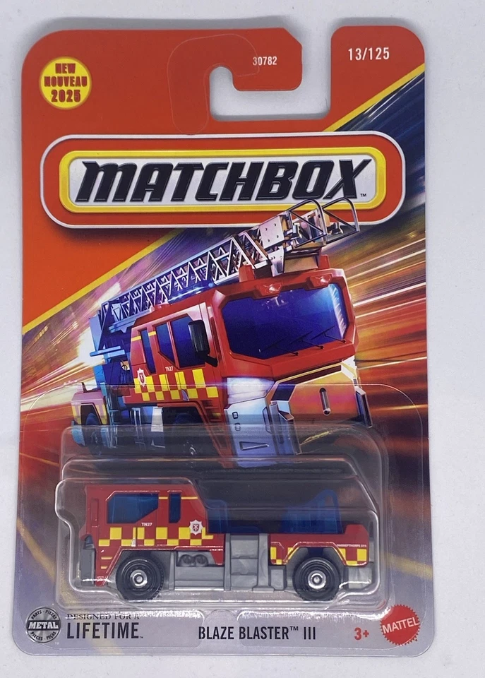 2025 Matchbox Red Blaze Buster III Fire Truck Error No Ladder 1 Of 1 Rare HTF - Image 2 of 4