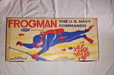 Vintage 1960's Remco Frogman Original Box Only  **Nice Displayable Condition**