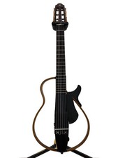 Yamaha SLG200N TBL Silent Nylon String Guitar with Case & Adapter 2021