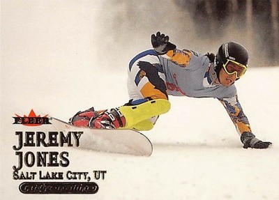 Jeremy Jones Snowboard Gold Parallel Adrenaline 2000 Fleer Trading Card #61