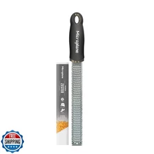 Microplane Premium Classic Series Zester 18/8, Black - Lemon Zester and Chees