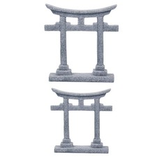 Japanese Torii Gate Ornament Fish Tanks Garden Landscape Stone Home Decorations