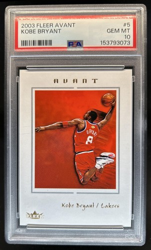 2003-04 Fleer Avant Kobe Bryant #5 Lakers PSA 10 GEM MINT
