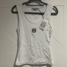 Loewe Ribbed Logo Vest Top Size S