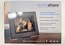 SimplySmart Home - PhotoShare Friends and Family Smart Frame 8" - Black