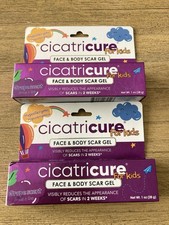 2 CICATRICURE Advanced Scar Gel for Kids Gentle Formula 1 Ounce Grape Scent NEW