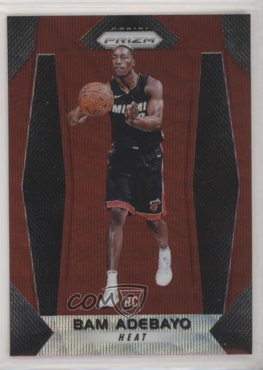 2017-18 Panini Prizm Ruby Wave Prizm Bam Adebayo #51 0iz