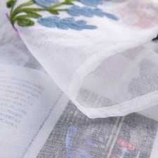 .Transparent Window Gauze Colorful Decorative Curtain Home Wedding Decoration