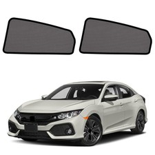 Civic Window Shades 2016-2021, Rear Side Mesh, 2PCS  Custom Fit Window Shade...