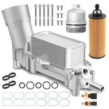 Aluminum Engine Oil Filter Housing with Cooler for Dodge Chrysler 3.6L V6