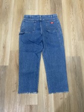 Vintage y2k men's essential baggy wide legged dickies carpenter jeans size 38X30
