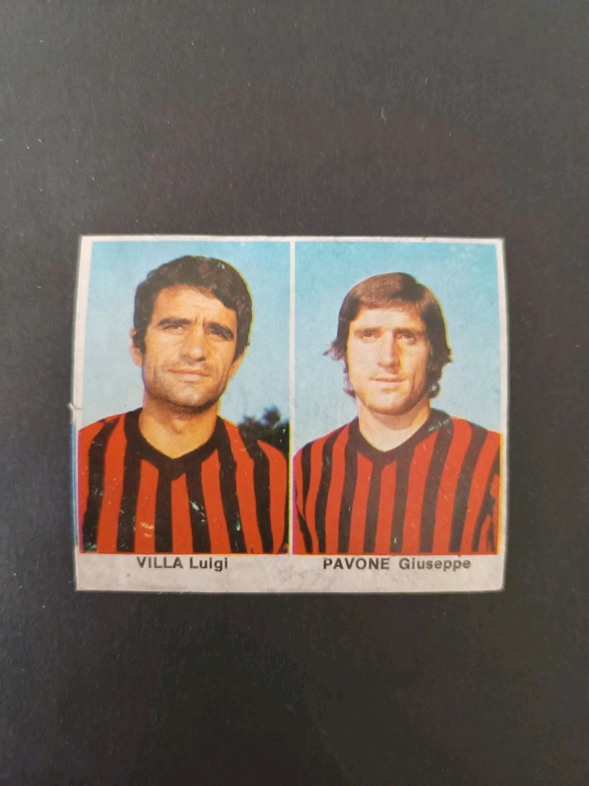 FIGURINA CALCIATORI EDISPORT 1972/1973 VILLA/PAVONE FOGGIA N.12 RECUPERATA