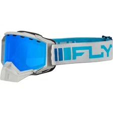 Zone Snow Goggles - Silver/Blue with Sky Blue Mirror/Blue Lens FLB-24Z2