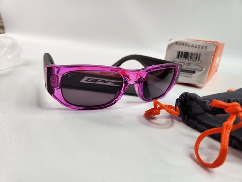 Occhiali da sole SPY Optics rettangolari 6700000000139 genere traslucido magenta SPY+ - Foto 5 di 12