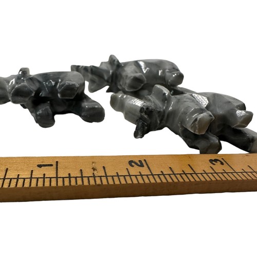 Menge 6 handgefertigte Sammlerstücke Elefant Figuren realistische Safari Tier Deko - Bild 24 von 24