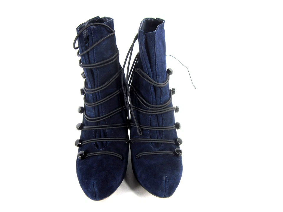 BOUTIQUE 9 WOMEN'S RADD FASHION ANKLE BOOTS DARK BLUE/BLACK SUEDE US SIZE 8.5 M - Image 2 of 4