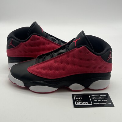 Size 7Y Air Jordan 13 'Berry Red' Black Sneakers BNIB (DA8019-061)