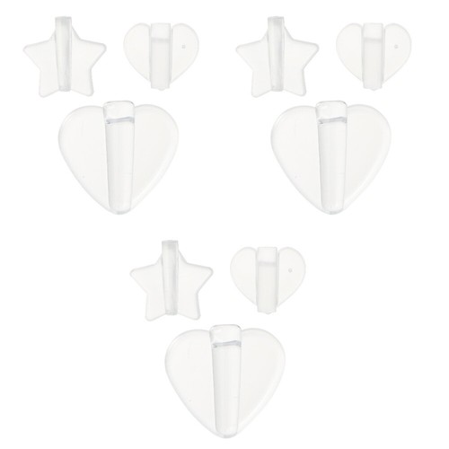 3 Pack Nagelformen Nagelaufkleber Nagelprägemusterwerkzeug Nagelprägeschablone
