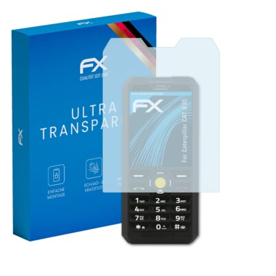 atFoliX 3x Displayschutzfolie für Caterpillar CAT B30 Schutzfolie klar Folie