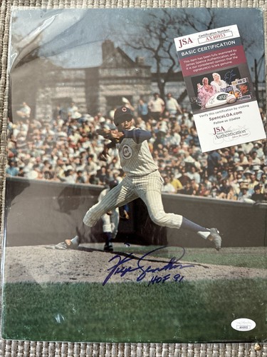 FERGIE JENKINS SIGNED 11x 14 Cardboard Arena Card AUTOGRAPHED JSA COA 1971 - Picture 3 of 6