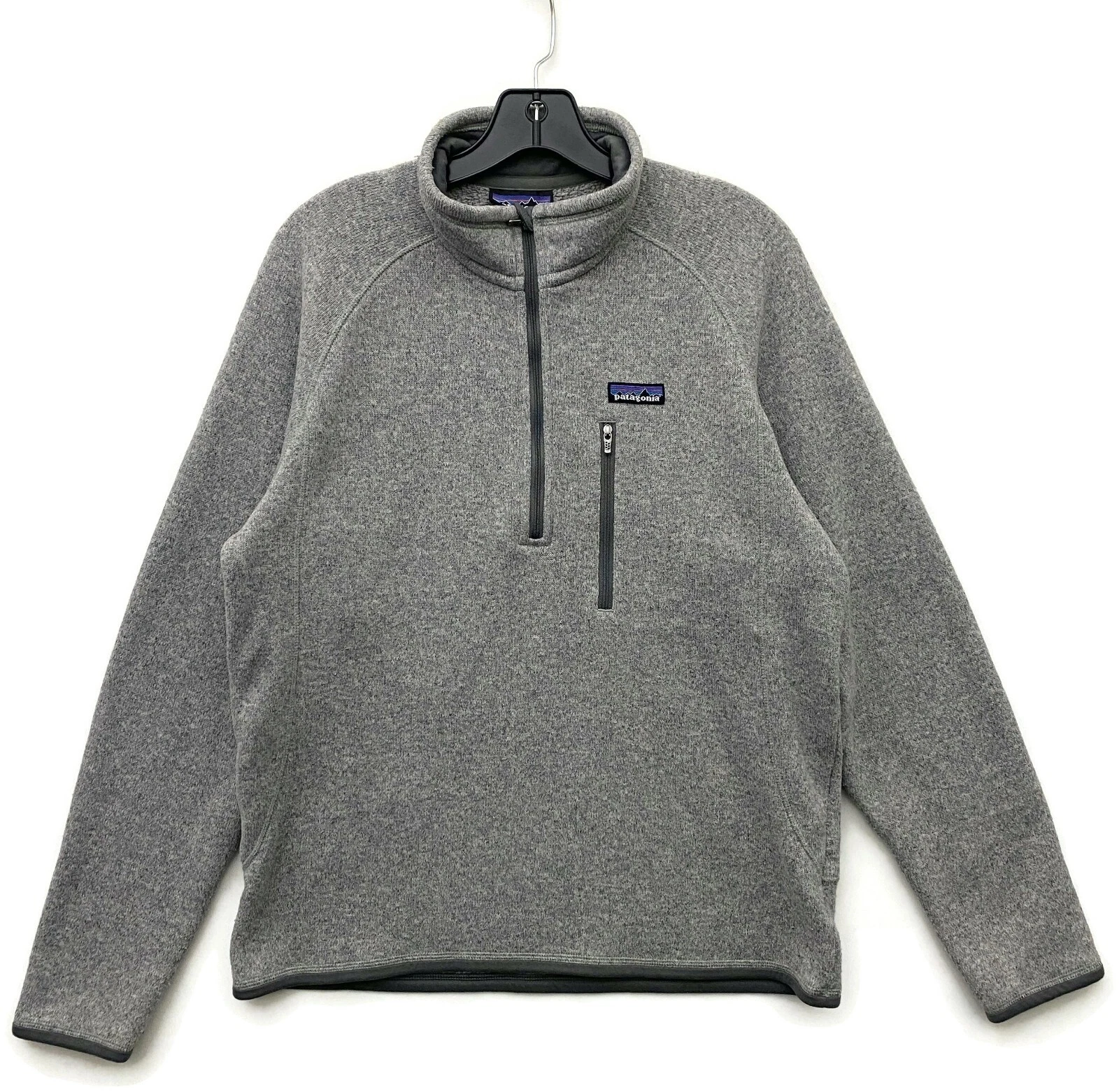 Patagonia Better Sweater Pullover Mens Medium 1/4 Zip Fleece Jacket M Gray 25521