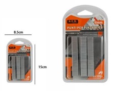 x 500 Spillette Graffette Punti Metallici 6mm per Spillatrice Pinzatrice dfh