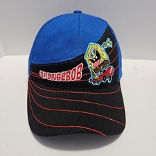 Vintage Skateboard Sponge Bob 2003 Nickelodeon Strapback Baseball Hat RN 36299