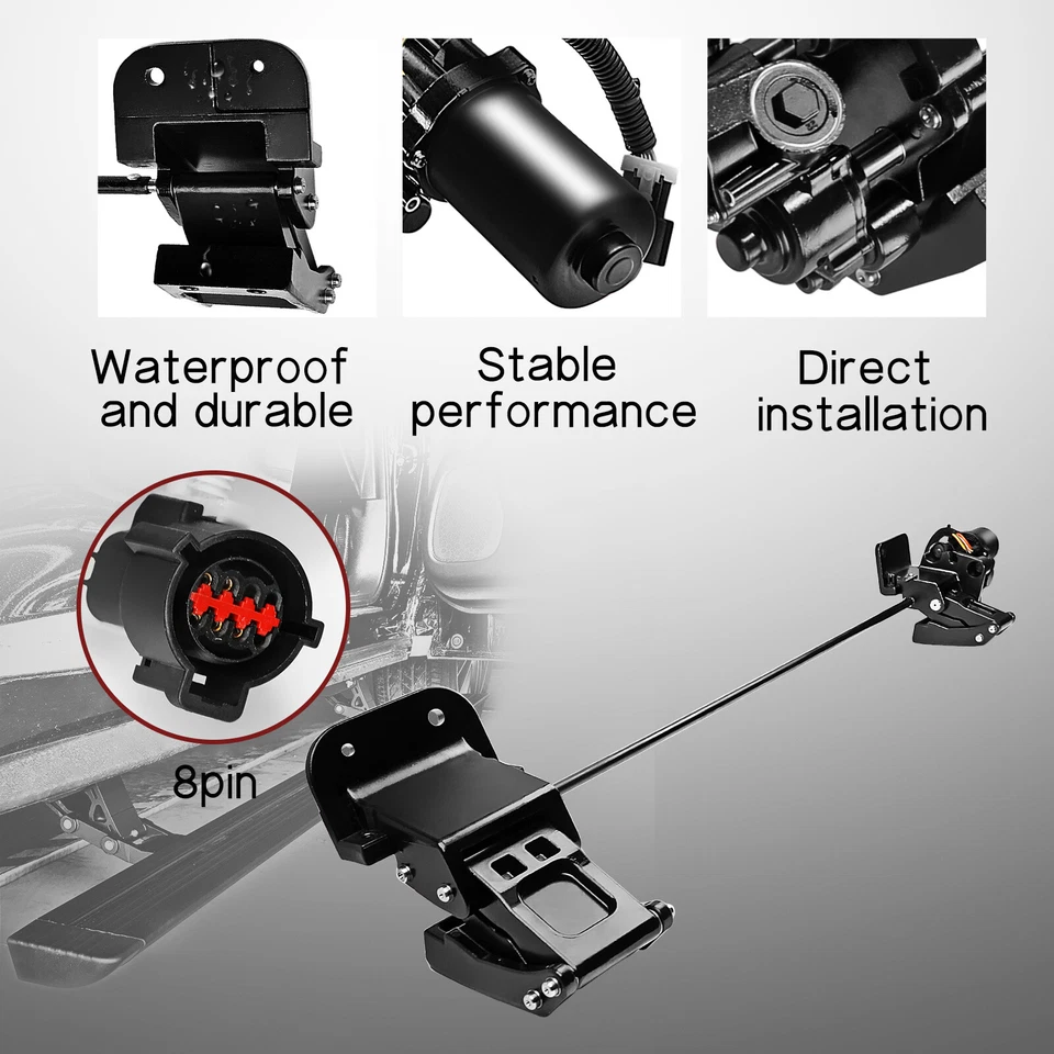 Left Running Board Motor W/ Bracket For Ford Expedition Lincoln 07-17 131" WB - Imagem 4 de 4