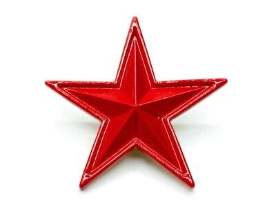 Stern Brosche Miniblings Anstecknadel Pin Kuba Weihnachten emailliert 30mm rot - Bild 1 von 4