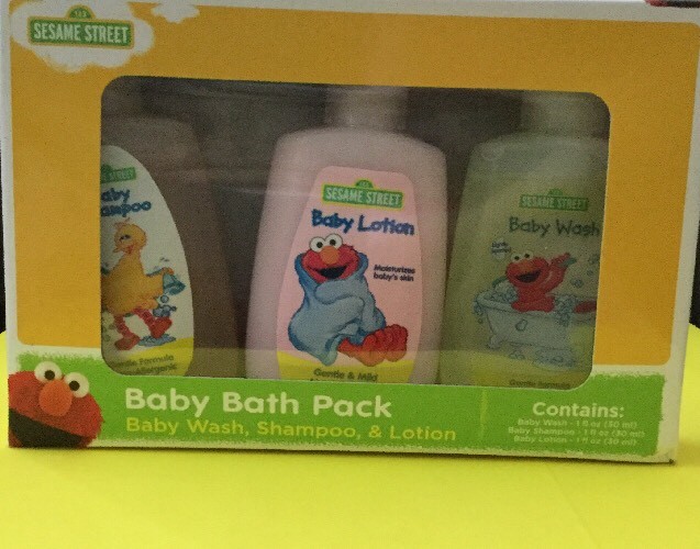 SESAME STREET BABY BATH PACK WASH, SHAMPOO & Lotion Elmo & Big Bird eBay