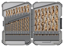 29pc Drill Set, 1/16" to 1/2" x 64th's. Jobber Length, Cobalt, 135Deg Split