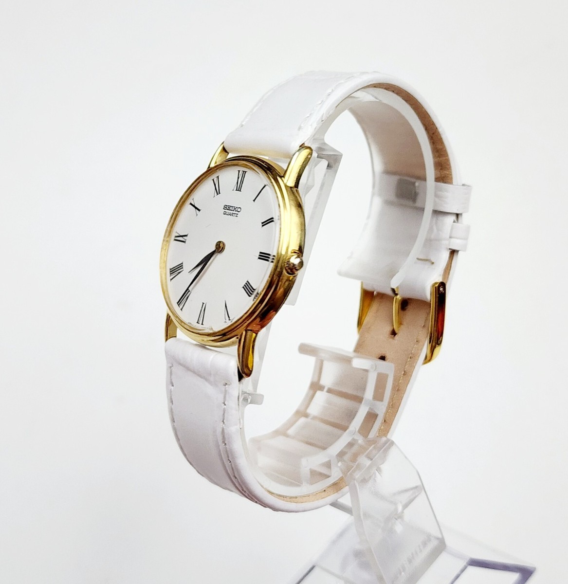 Unisex JAPAN Vintage 1982 Gold Plated Watch SEIKO 6430-7010