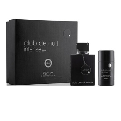 Armaf Club De Nuit Intense Men 2 Pcs Set 3.6 oz Edt Spray & Deodorant Stick Nib
