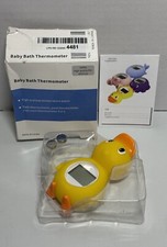 Baby Water Thermometer - Baby Bath, Room and Pool Thermometer, Floating Duck