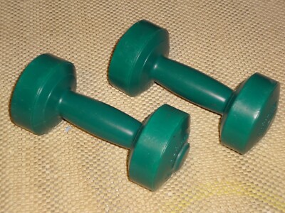 Set of 2 Bollinger 3 lb. Dumbbells Green
